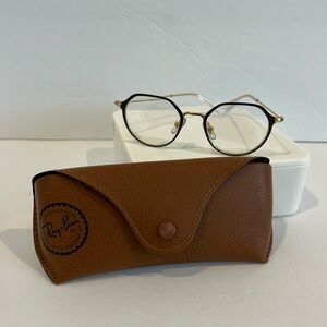 Ray-Ban Jack Optics Kids Youth Prescription Glass Frames Dark Brown & Gold 47mm